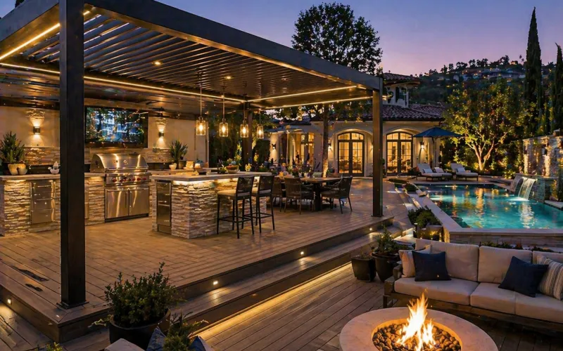 outdoor living Calabasas, pergola Calabasas, Struxure pergola Calabasas, TimberTech AZEK Calabasas, outdoor kitchen Calabasas, fire pit Calabasas, backyard renovation Calabasas, pergola contractor Calabasas, deck builder Calabasas, luxury outdoor living Calabasas, outdoor lighting Calabasas, composite deck Calabasas