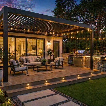 outdoor living Encino, pergola Encino, Struxure pergola Encino, TimberTech decking Encino, outdoor kitchen Encino, backyard renovation Encino, pergola builder Encino, deck builder Encino, outdoor living contractor Encino, luxury backyard Encino, outdoor lighting Encino, composite deck Encino