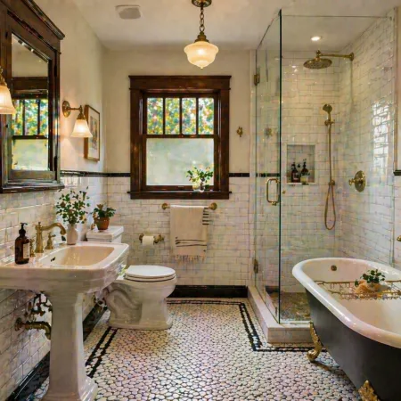 bathroom remodeling Pasadena, Pasadena bathroom renovation, Craftsman bathroom Pasadena, claw foot tub restoration Pasadena, subway tile bathroom Pasadena, penny tile bathroom Pasadena, Kohler fixtures Pasadena, bathroom contractor Pasadena CA, historic bathroom remodel Pasadena, bathroom design build Pasadena