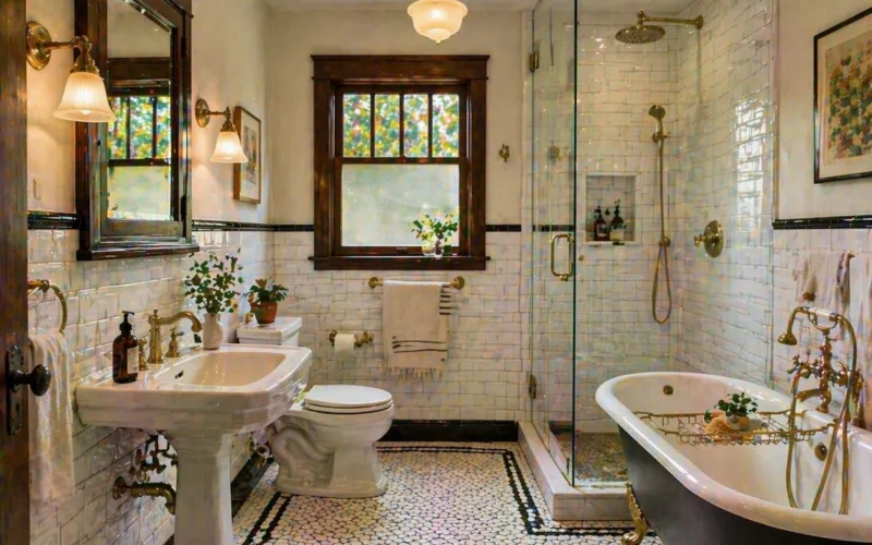 bathroom remodeling Pasadena, Pasadena bathroom renovation, Craftsman bathroom Pasadena, claw foot tub restoration Pasadena, subway tile bathroom Pasadena, penny tile bathroom Pasadena, Kohler fixtures Pasadena, bathroom contractor Pasadena CA, historic bathroom remodel Pasadena, bathroom design build Pasadena