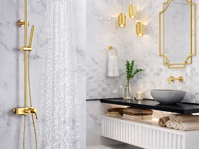 1-day bath remodel Los Angeles, bathroom remodel in one day, tub to shower conversion, Caspi Construction 1-Day Bath, walk-in shower remodel