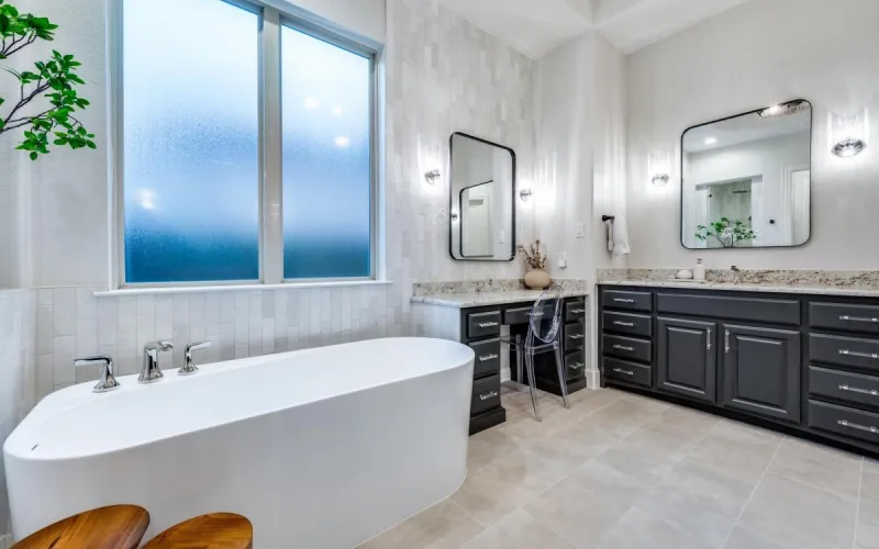 bathroom remodeling, luxury bathroom renovation, modern bathroom design, walk in shower remodel, high end bathroom interior, bathroom renovation california, premium bathroom remodeling