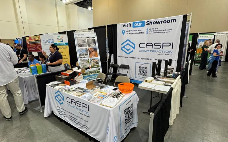IPME 2026 Caspi Construction rental property remodel kitchen bathroom flooring Pasadena Convention Center expo trade show apartment renovation