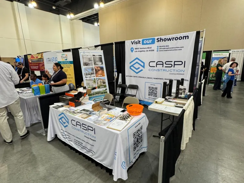IPME 2026 Caspi Construction rental property remodel kitchen bathroom flooring Pasadena Convention Center expo trade show apartment renovation