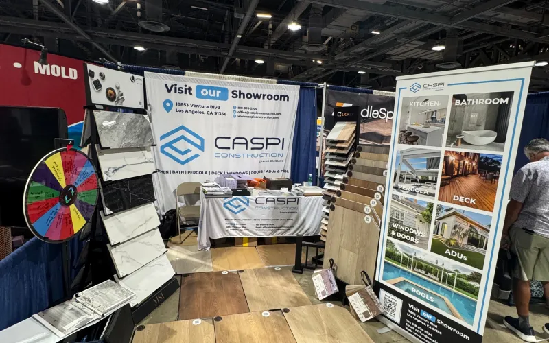 Caspi Construction AOA Trade Show 2026, Long Beach Convention Center, remodeling company Los Angeles, home renovation, bathroom remodeling, kitchen remodeling
