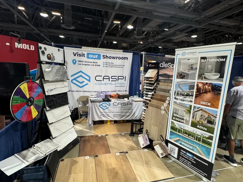 Caspi Construction AOA Trade Show 2026, Long Beach Convention Center, remodeling company Los Angeles, home renovation, bathroom remodeling, kitchen remodeling