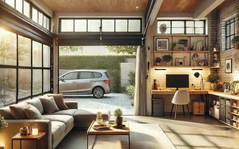 Garage remodeling, renovated garages, convert garage to living space, turning garage into living space, changing garage to living space, changing a garage into living space