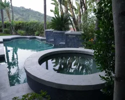 Backyard Renovation with Porcelain Pavers in Los Angeles, California