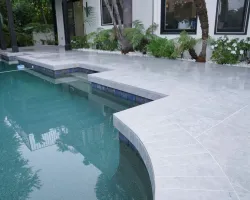 Backyard Renovation with Porcelain Pavers in Los Angeles, California