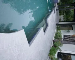 Backyard Renovation with Porcelain Pavers in Los Angeles, California