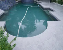 Backyard Renovation with Porcelain Pavers in Los Angeles, California
