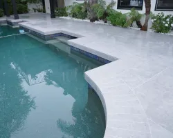 Backyard Renovation with Porcelain Pavers in Los Angeles, California