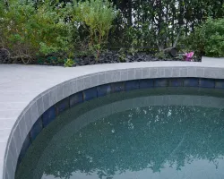 Backyard Renovation with Porcelain Pavers in Los Angeles, California