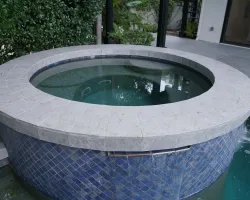 Backyard Renovation with Porcelain Pavers in Los Angeles, California