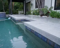 Backyard Renovation with Porcelain Pavers in Los Angeles, California