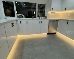 Full Kitchen Cabinet Remodel in Tarzana, CA: Modern European Style