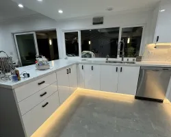 Full Kitchen Cabinet Remodel in Tarzana, CA: Modern European Style