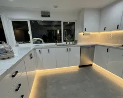 Full Kitchen Cabinet Remodel in Tarzana, CA: Modern European Style