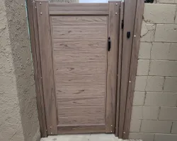 Outdoor Vinyl Gate and Fence Project in Los Angeles, CA