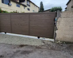 Outdoor Vinyl Gate and Fence Project in Los Angeles, CA