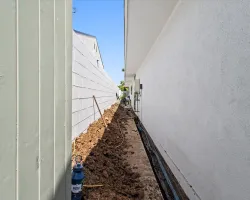 Modern Backyard Pool Construction by Caspi Construction