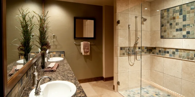 1-day bath remodel Los Angeles, bathroom remodel in one day, tub to shower conversion, Caspi Construction 1-Day Bath, walk-in shower remodel