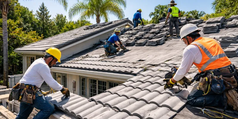 roof replacement, roofing contractor working, residential roof installation, roof repair service, construction roof work, energy efficient roof system